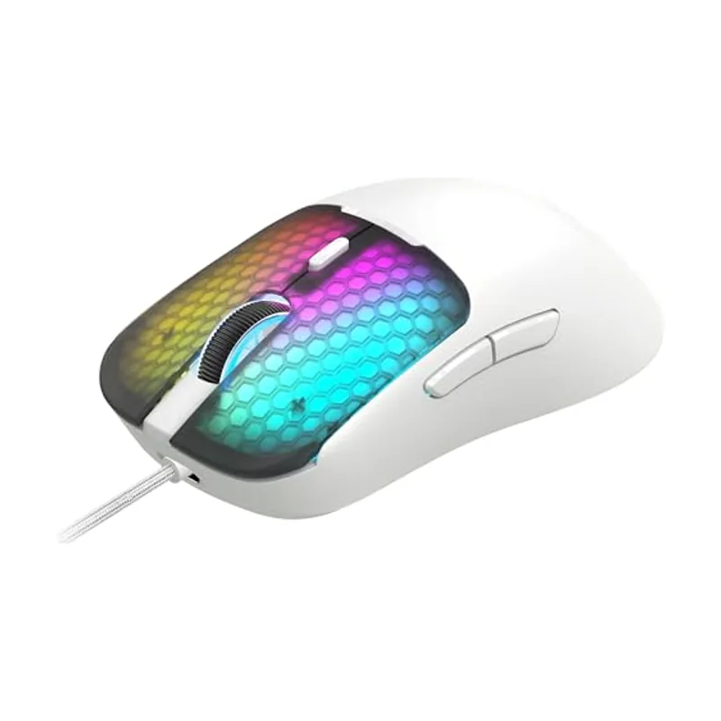 Mars Gaming MMVIPERW ratón Juego mano derecha USB Type-A + USB Type-C Óptico 12800 DPI