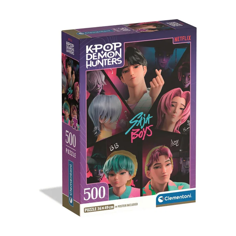 Clementoni KPOP Demon Hunters Puzzle 500 Piezas