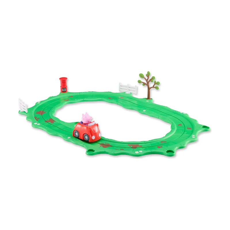 Bandai Peppa pig circuito cochecito