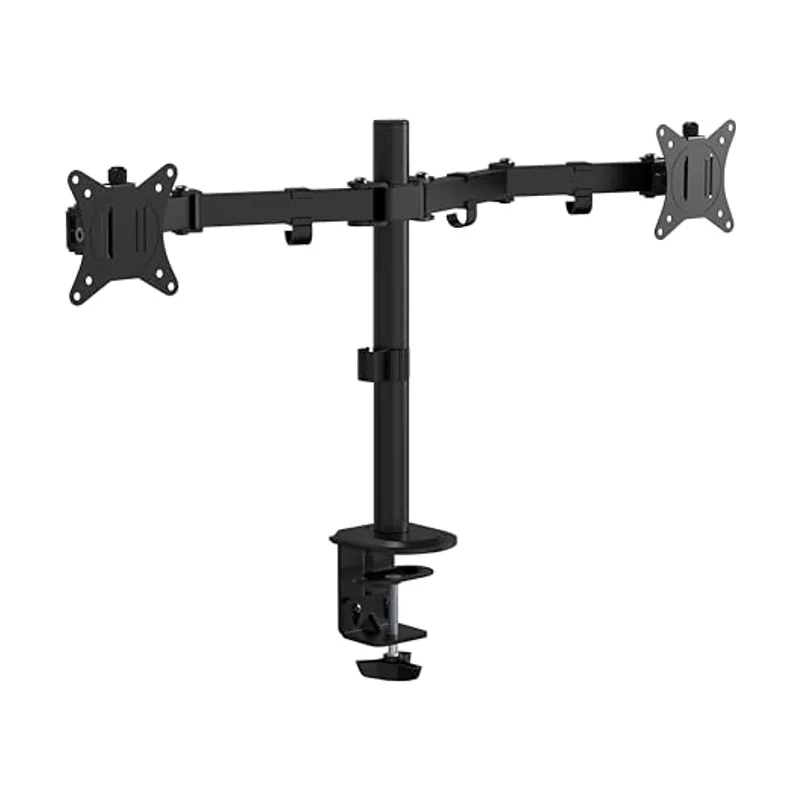 Soporte de doble pantalla ajustable en altura