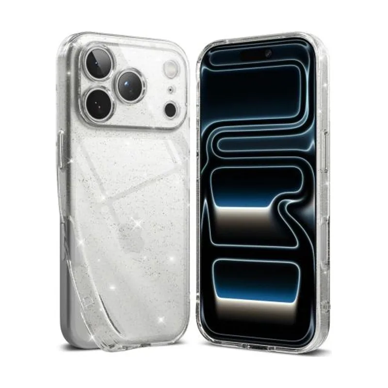 Iphone 17 pro case air glitter clear