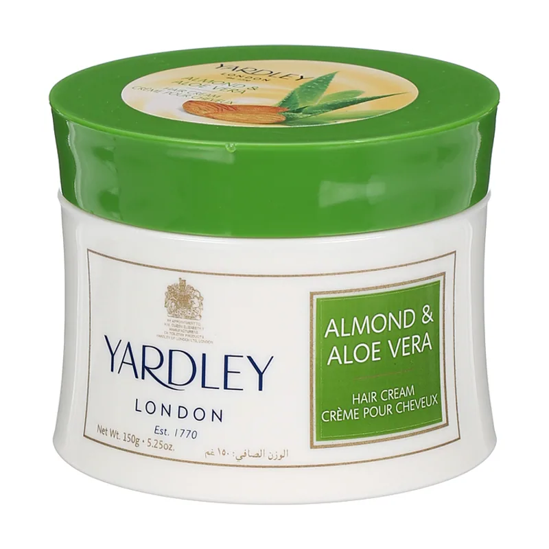 Yardley Almond Aloe Vera Hair Cream para uso profesional para mejorar el rendimiento en cada uso con medida o especificación 150G