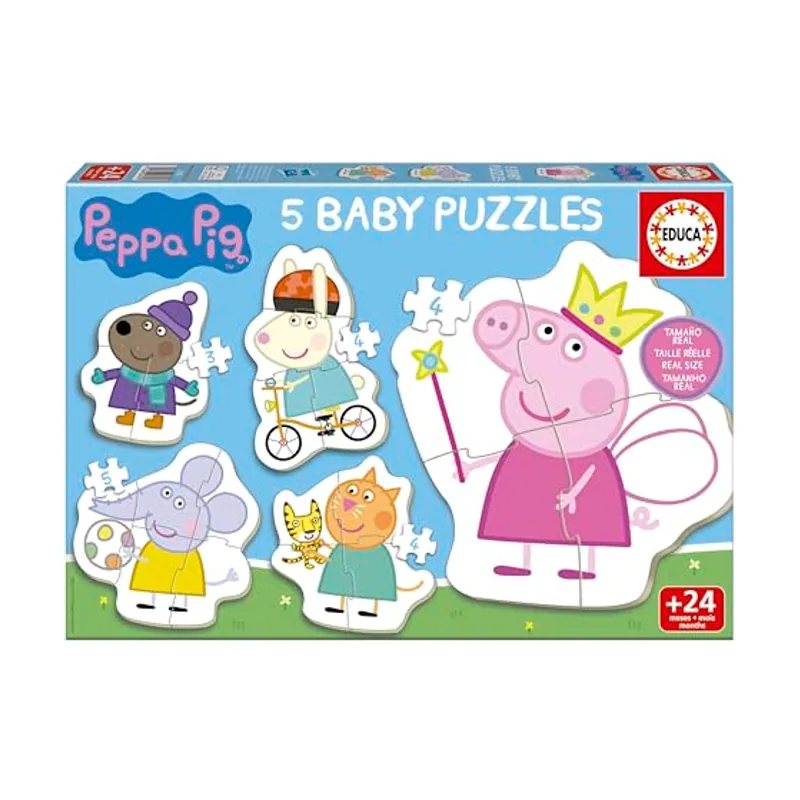 Educa Conjunto de 5 Baby Puzzle Peppa Pig