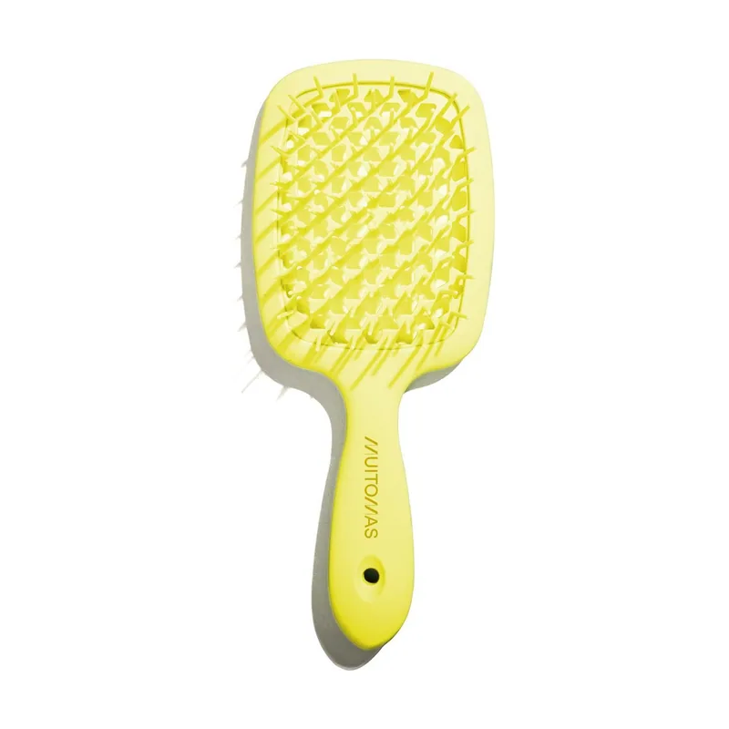 Muitomas HAIRBRUSHYL cepillo para el cabello y peine Universal Cepillo paleta para el pelo Amarillo 1 pieza s