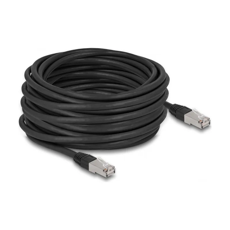 Delock Cable de red RJ45 Cat.6A S/FTP PE de Exteriores de 15 m