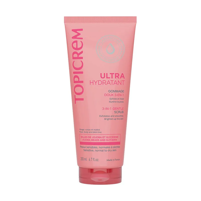 Topicrem UH exfoliante suave 3 en 1 200 ml