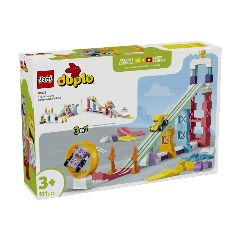 Lego Duplo Rampas Creativas "3 en 1" con Vehículos