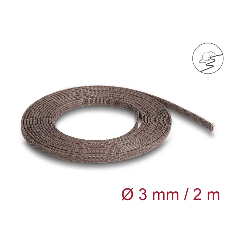 Delock Manguito trenzado resistente a los roedores extensible 2 m x 3 mm