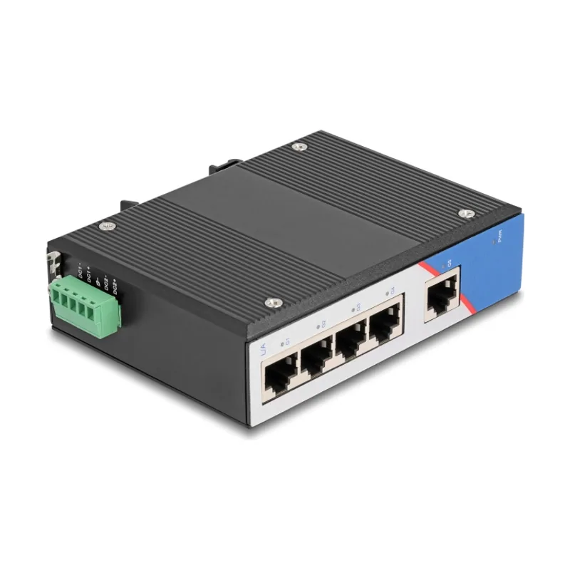 Delock 80162 switch Gigabit Ethernet 10/100/1000 DIN rail