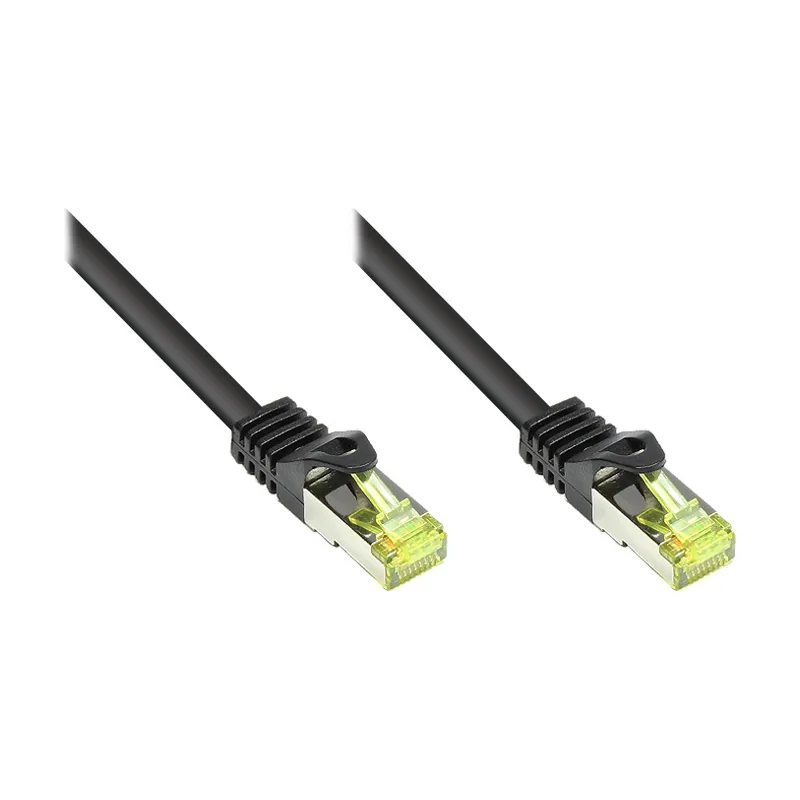 Alcasa 8070R-100S cable de red Negro 10 m Cat7 S/FTP S-STP