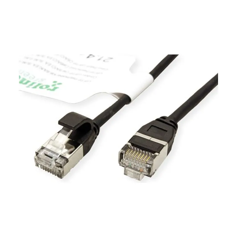 Roline GREEN 21.44.3351-100 cable de red Negro 0,3 m Cat6a U/FTP STP