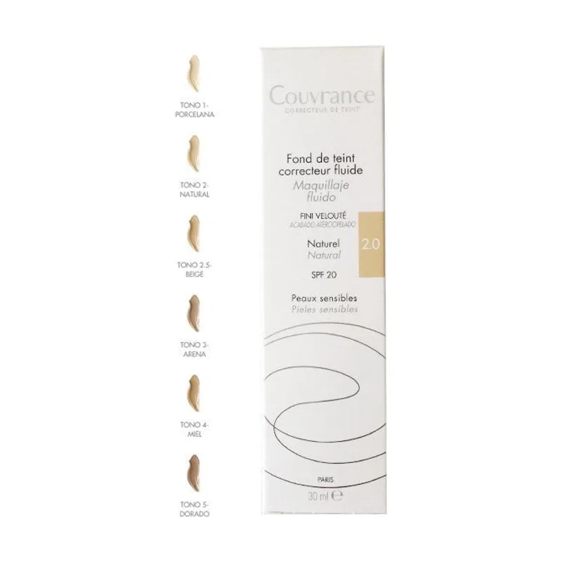Avène Couvrance Maquillaje Fluido Natural Nº2 SPF20