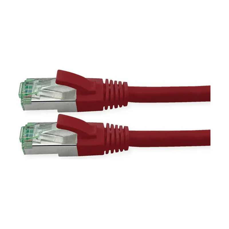 Recycled Material 21.45.3210 cable de red Rojo 0,5 m Cat6a S/FTP S-STP