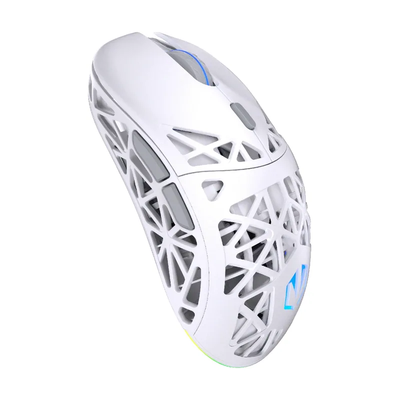 LIV Plus Wireless Onyx White ratón Juego Ambidextro Bluetooth Óptico 26000 DPI