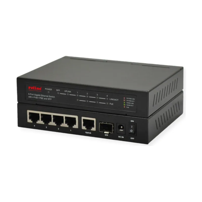 Roline 21.14.3524 switch Gigabit Ethernet 10/100/1000 Energía sobre Ethernet PoE