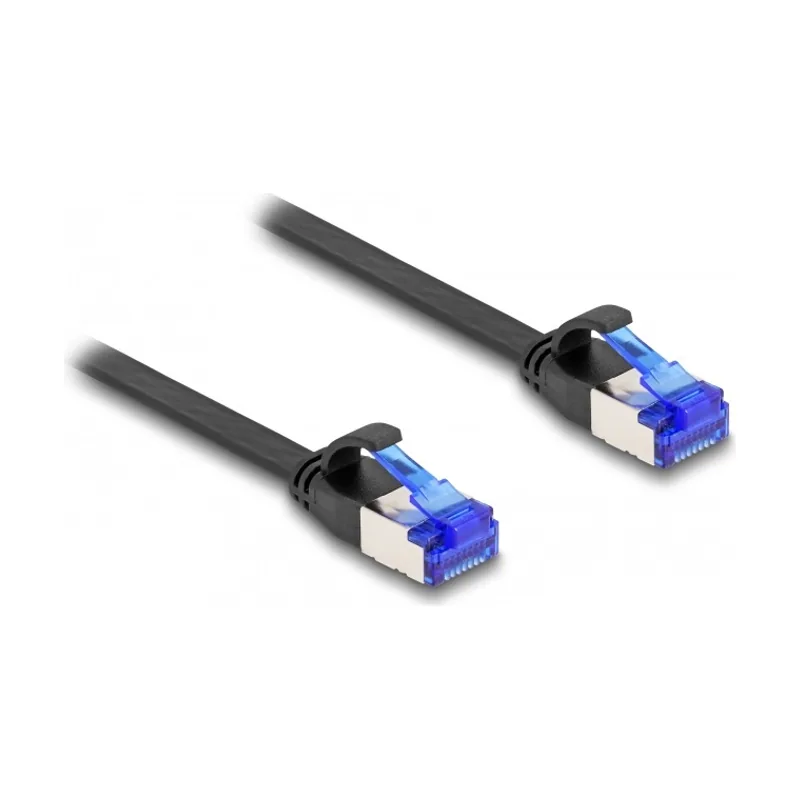 Cable de parcheo plano RJ45 macho a macho Cat.6A flexible 0,25 m