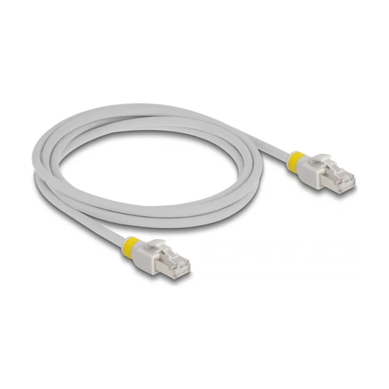 Delock Cable de red RJ45 Cat.6A S/FTP con clips de colores 2 m