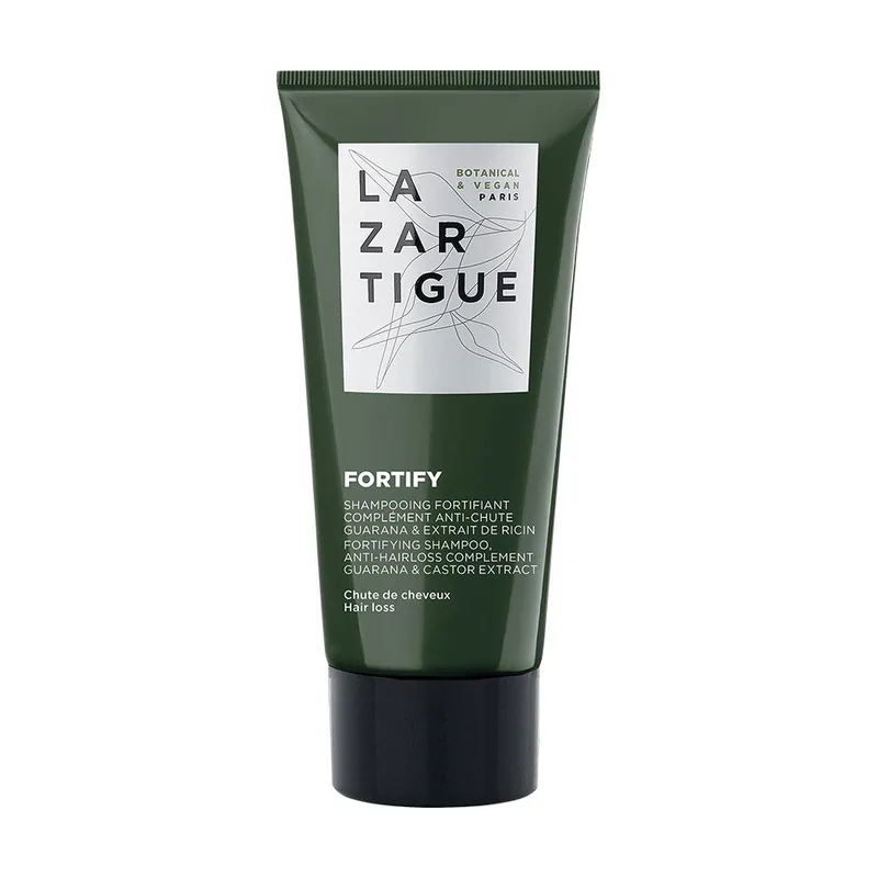 Lazartigue FORTIFY champú fortificante con complemento anticaída de guaraná y extracto de ricino 50 ml