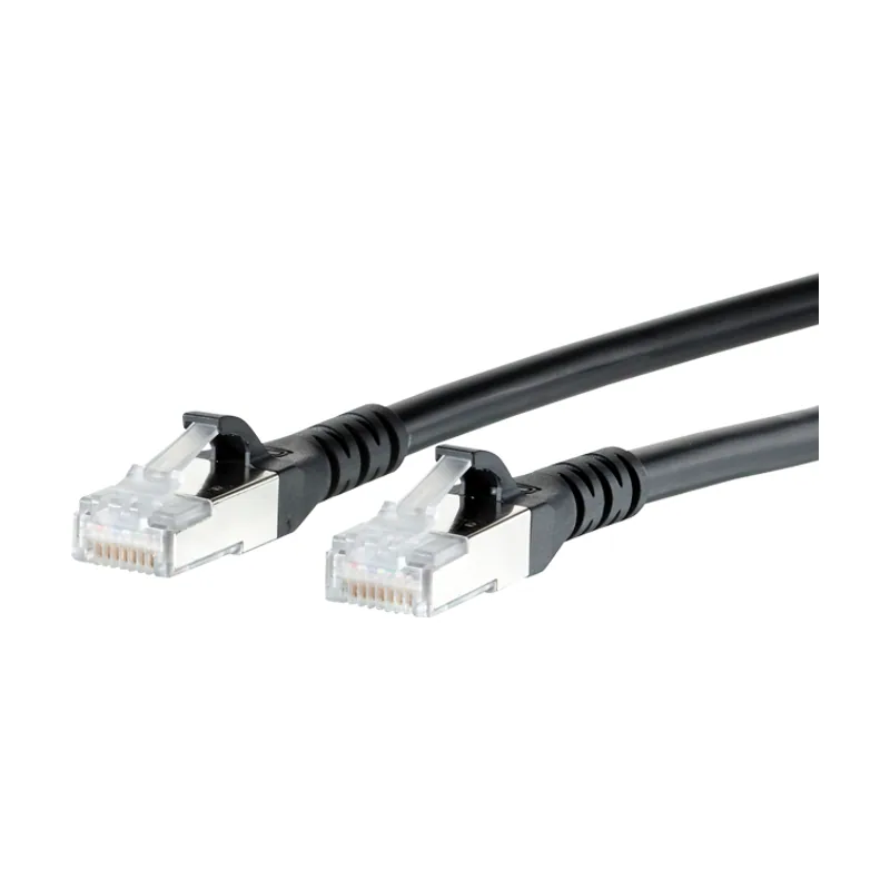 Metz CONNECT Cat.6A cable de red Negro 2 m Cat6a S/FTP S-STP