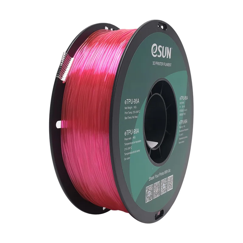 Esun eTPU-95A Termoplástico de poliuretano TPU Rosa 1 kg