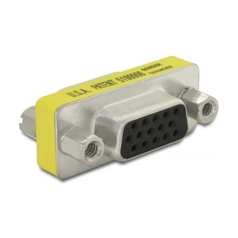 Delock Adapter Gender Changer VGA female-female Sub-D 15