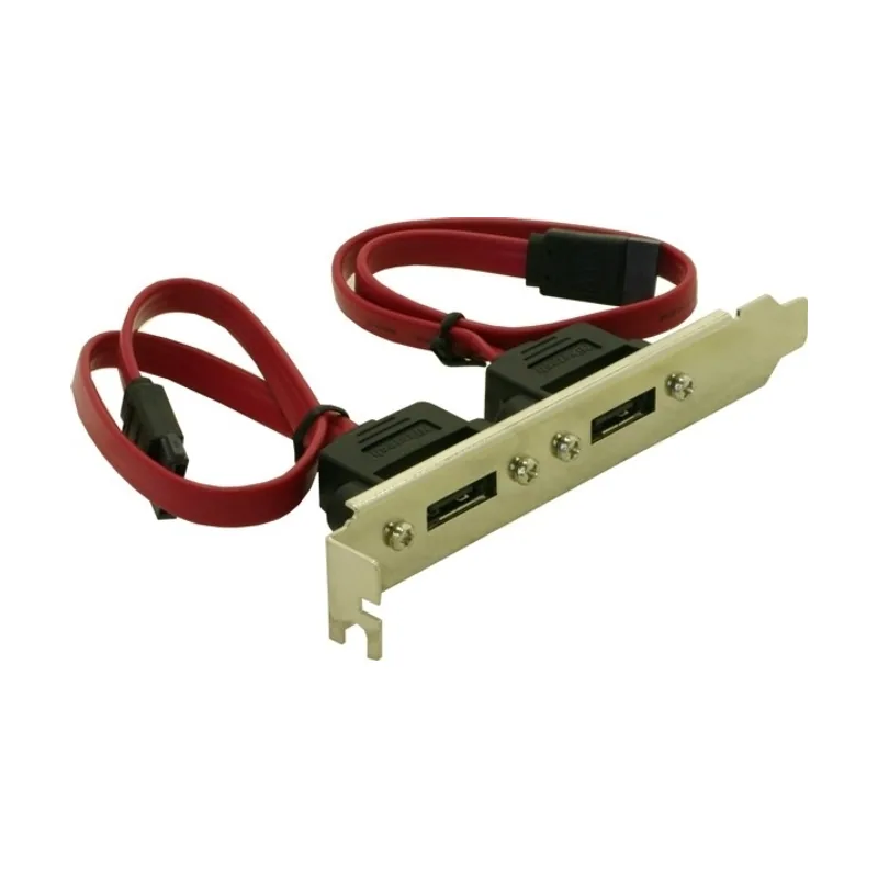 Delock Slotbracket 2x internal SATA > 2x eSATA external cable de SATA 2 x SATA 7-pin