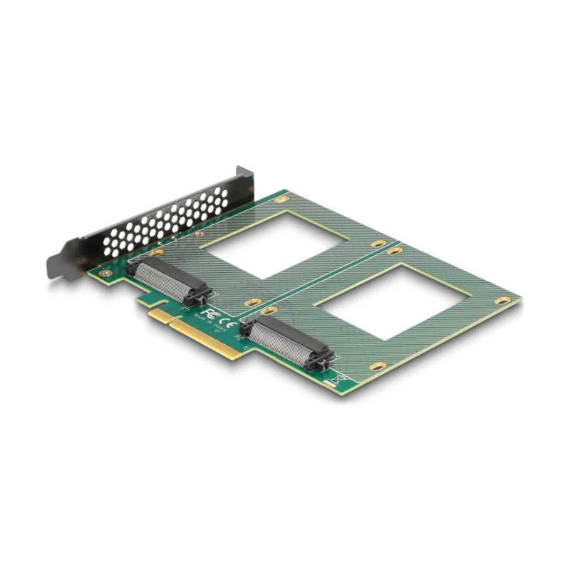 Delock Tarjeta PCI Express 4.0 x8 a 2 x interno U.2
