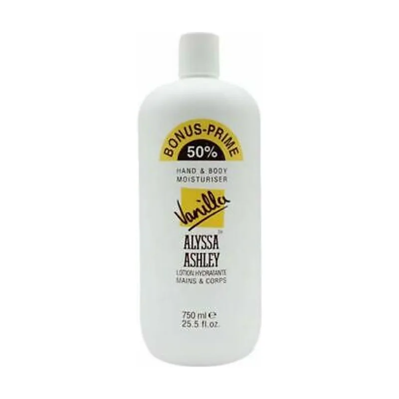 Alyssa Ashley Vanilla 750 ml loción hidratante corporal Unisex Vainilla