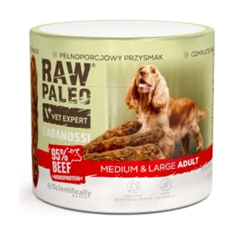 Vetexpert raw paleo cabanossi beef medium large 100g