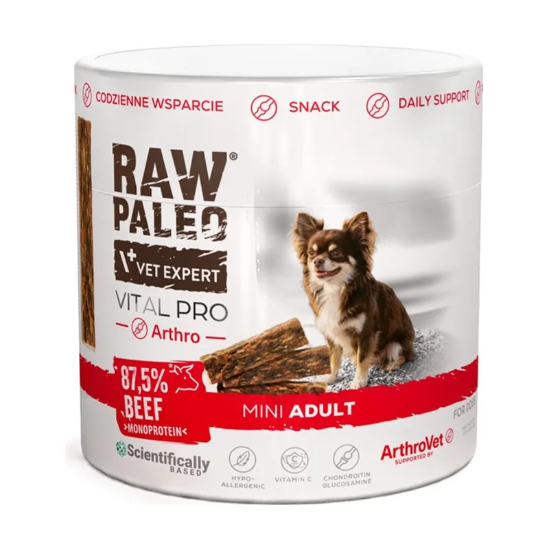 Vetexpert raw paleo vital pro arthro beef mini 100g