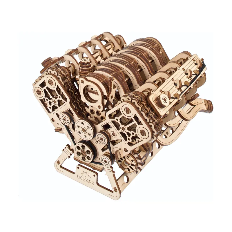 Ugears Kit de Modelo de Motor V8