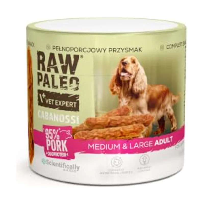 Vetexpert raw paleo cabanossi pork medium large 100g