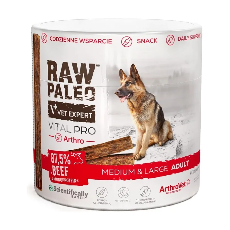 Vetexpert raw paleo vital pro arthro beef medium large 100g