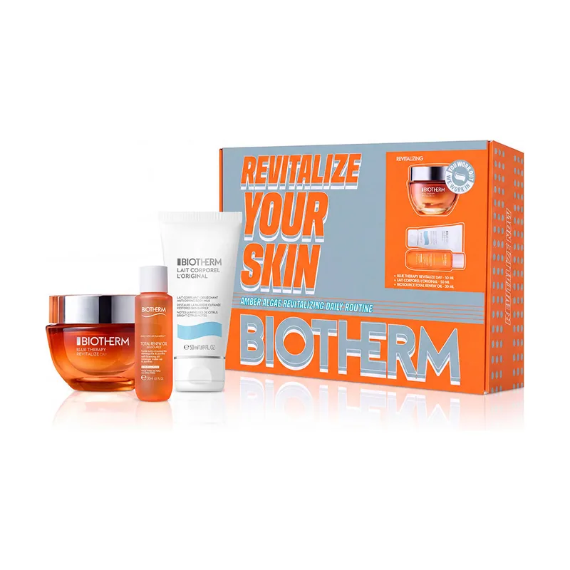 Biotherm Blue Therapy Amber Algae Crema Estuche 3 pz