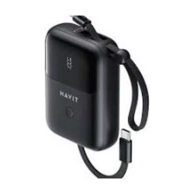 Banco de energía de 10000 mAh con cable integrado