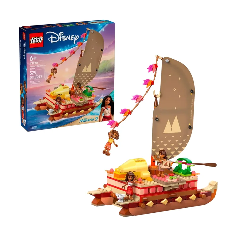 Lego Disney Princess Canoa de Aventuras de Vaiana 43270