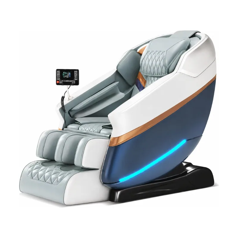 Extralink sillón de masaje 3d zero gravity blanco-azul