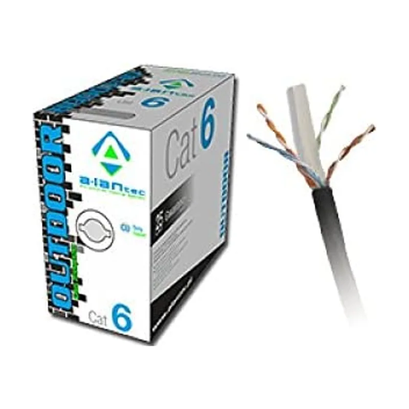 Alantec KIU6OUTS305 cable de red Negro 305 m Cat6 U/UTP UTP