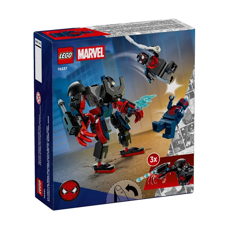 Lego Marvel Armadura Robótica de Miles Morales vs. Spider-Man 2099 76337