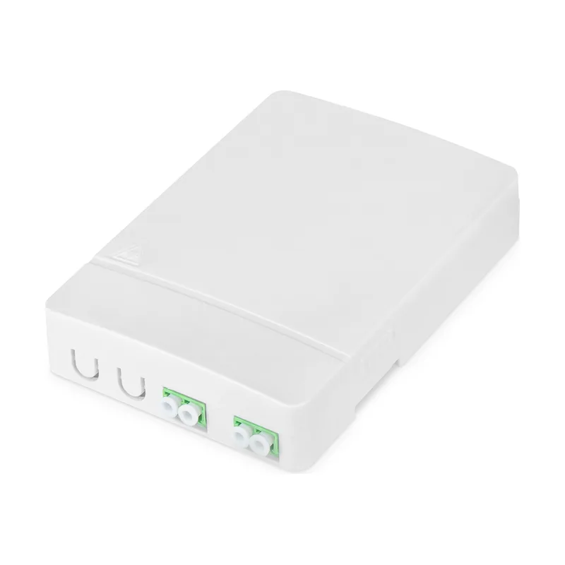 Carcasa FTTH con 2 acoplamientos LC/APC DX