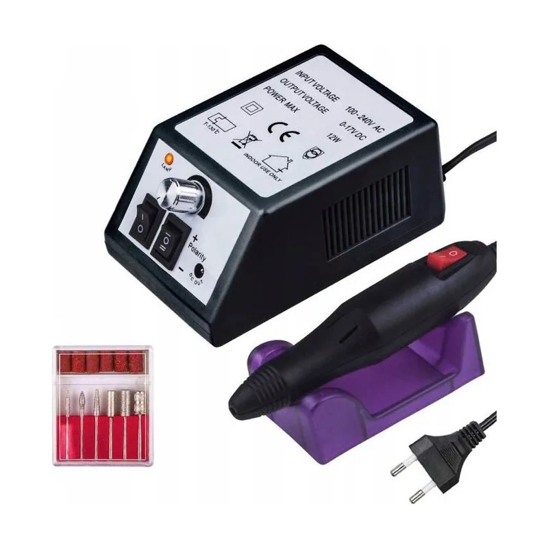 Extralink frezarka do paznokci plug czarna