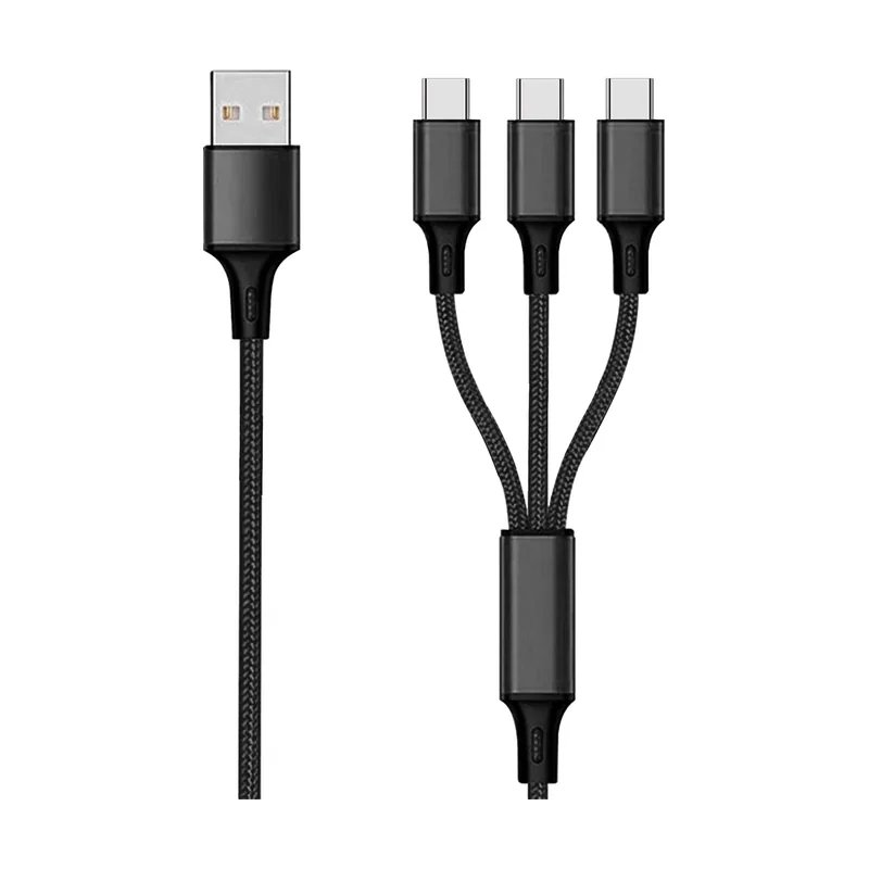 2go 797156 cable USB 1,5 m USB B 3 x USB C