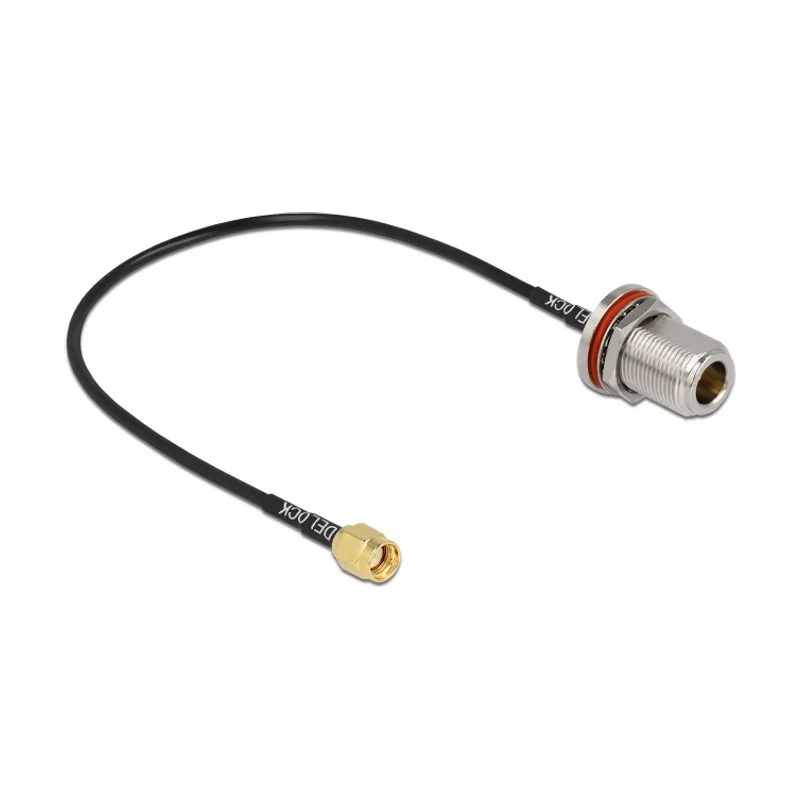 Delock Cable de antena de macho RP-SMA a hembra N RG-174 30 cm