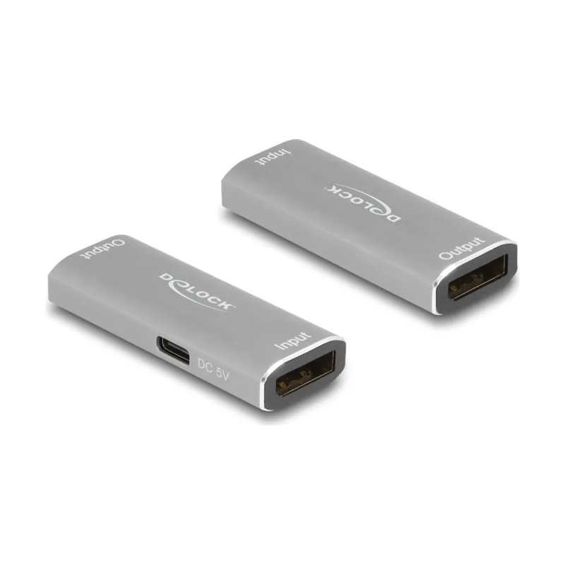 Delock DisplayPort 1.4 Repetidor 8K 30 Hz 20 m