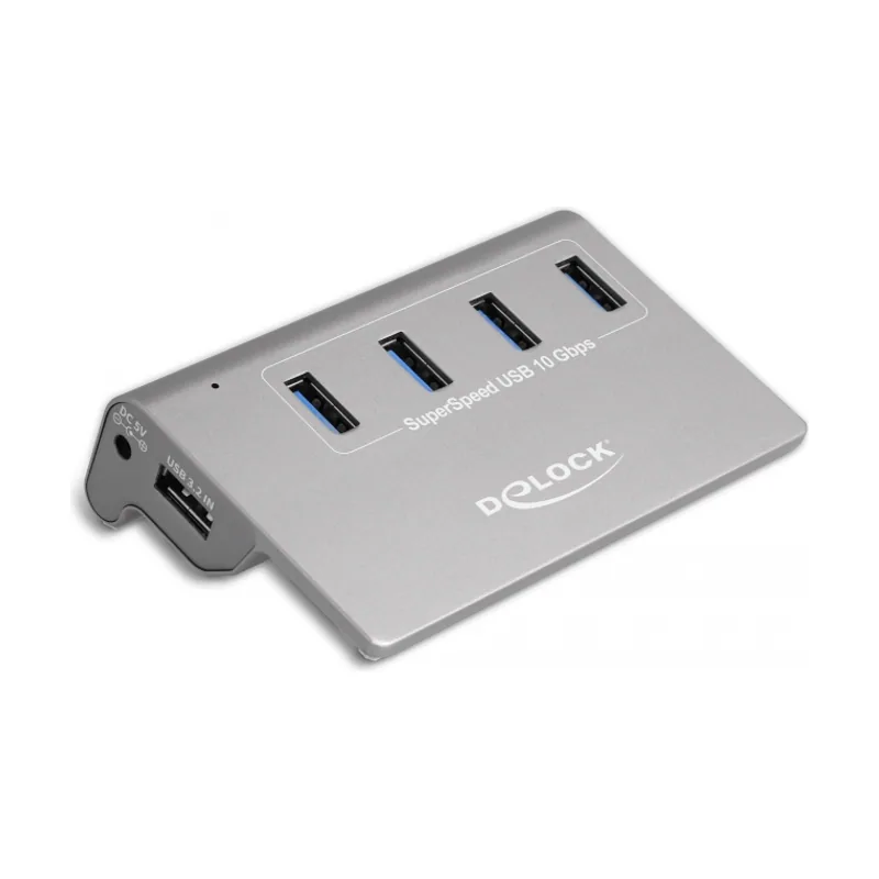 Delock Concentrador USB 3.2 Gen 2 con 4 puertos USB Tipo-A