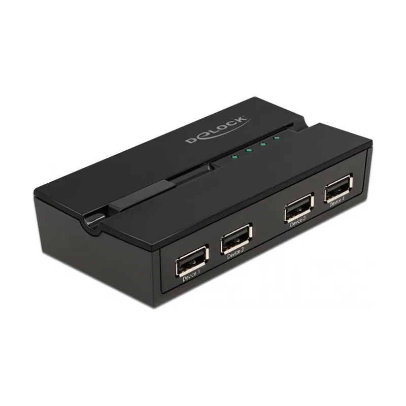 Delock Conmutador USB 2.0 de 4