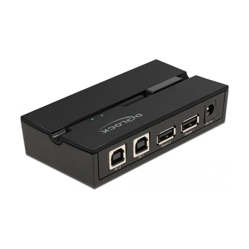 Delock Conmutador USB 2.0 de 2