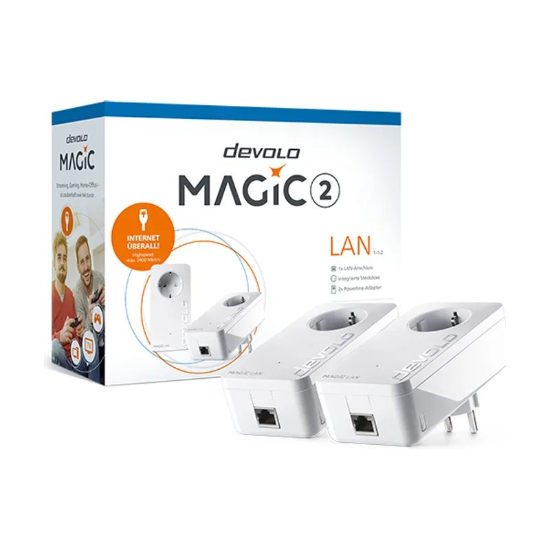Devolo Magic 2 LAN 2400 Mbit/s Ethernet Blanco 2 pieza s