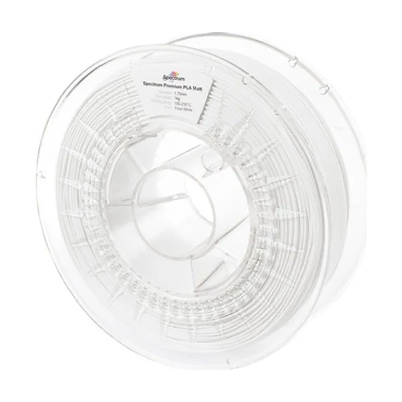 Filaments PLA Matt 1,75 mm Ácido poliláctico PLA Blanco 1 kg