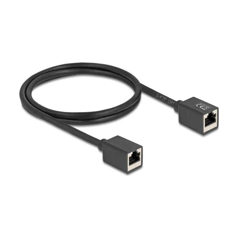 Delock 90325 cable de red Negro 1 m Cat6a S/FTP S-STP